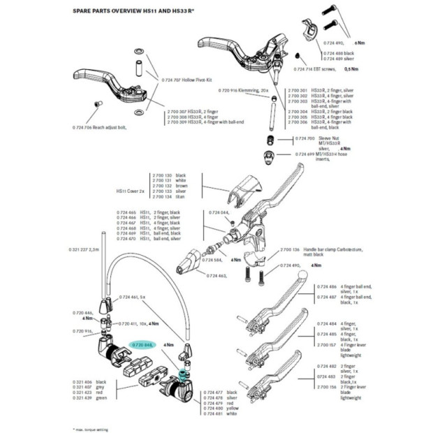 Vis de purge Magura HS M6 - 0720848 [x2]