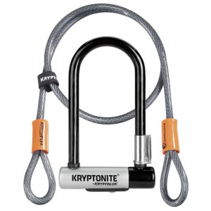 Cadenas Kryptonite KryptoLok Mini-7 et Cable Double Boucle Kryptoflex