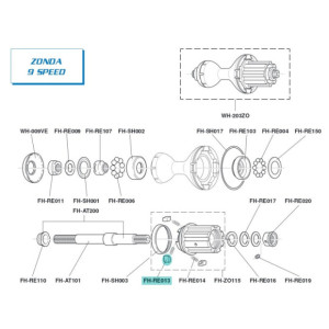 Cliquet Campagnolo FH-RE013 - [x 1]