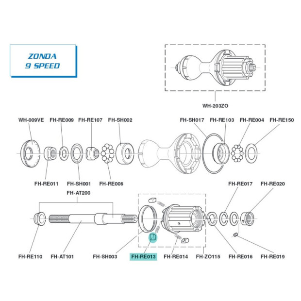 Cliquet Campagnolo FH-RE013 - [x 1]