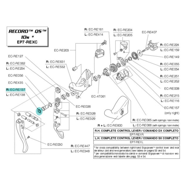 Ressort Ergopower Campagnolo - EC-RE137