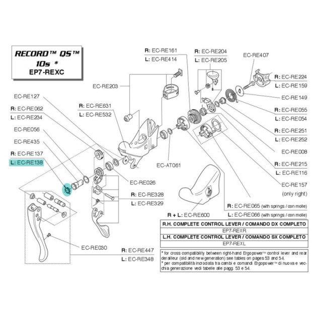 Ressort Ergopower Campagnolo - EC-RE138