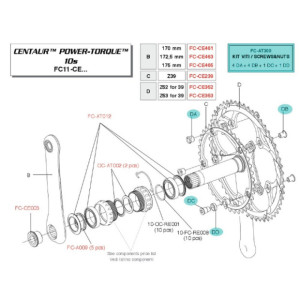 Visserie Plateau Campagnolo FC-AT300