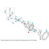 Visserie Pédalier Shimano Ultegra FC-6703 - Troisième plateau