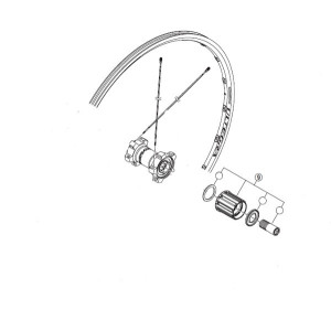 Corps Roue Libre Shimano Ultegra WH-6700 Y4FP98050