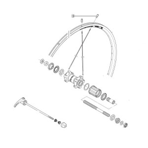 Ecrou Shimano Y012Z4076 - (x1)