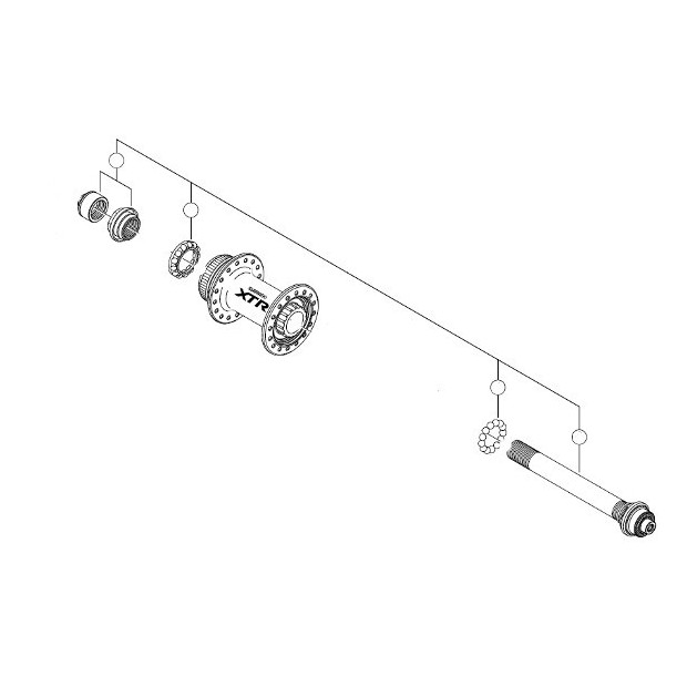 Axe roue Arrière Shimano XTR