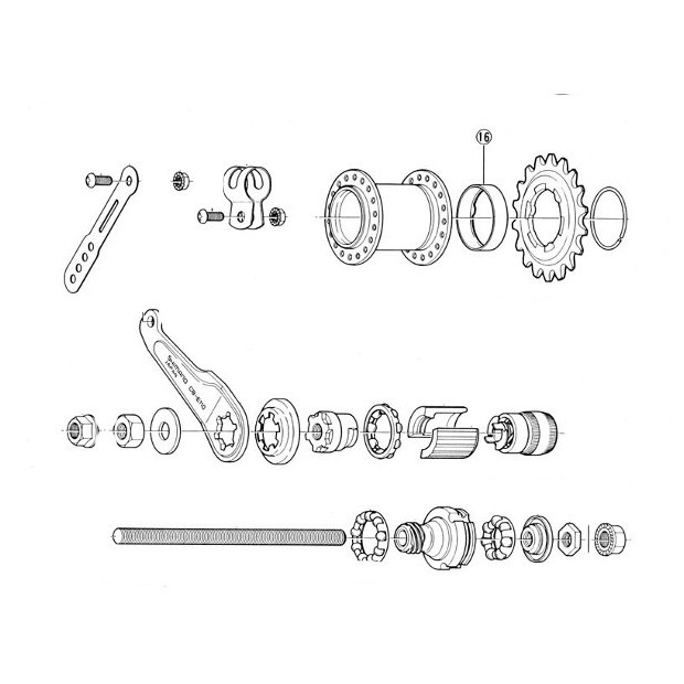 Cache-poussière Shimano CB-E110 - Y28610100