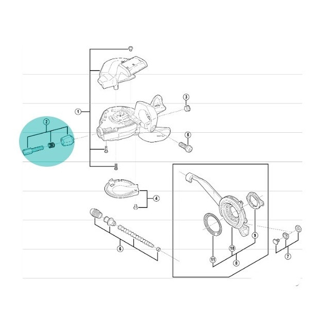 Tendeur de câble Shimano Nexus / Alfine - Y61W98030