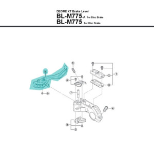 Levier de frein Shimano Deore-XT BL-M775 - Y8U998060