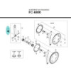 Vis de cache Hollowtech 2 Shimano FC-6800 - Y1P417000