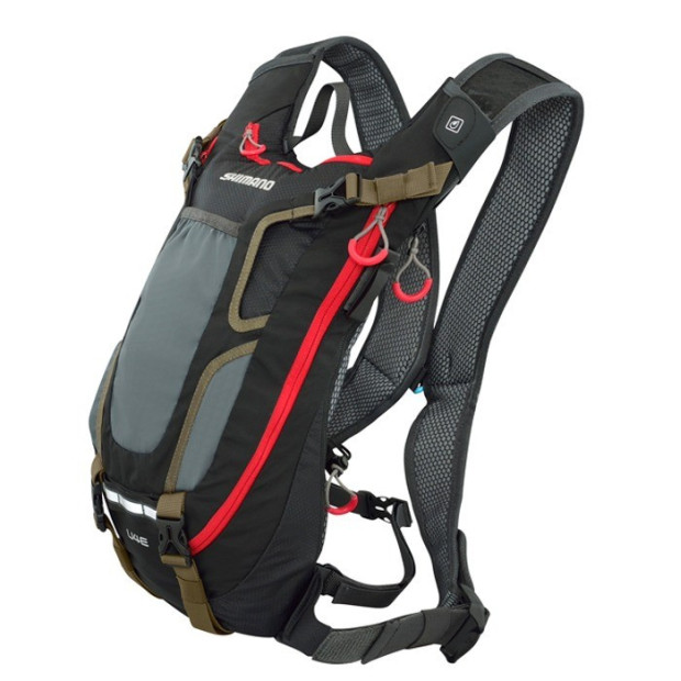 Sac à dos VTT Shimano Unzen Enduro - Vol. 4 l - Noir/Rouge