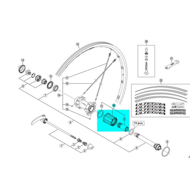 Corps de Roue Libre Shimano - Y49398060