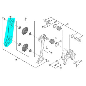 Chape interne de dérailleur Shimano - Y5XR10000