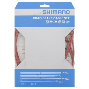 Kit Câblerie frein Route PTFE Shimano - Rouge