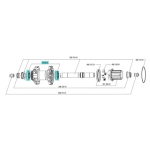 Roulement Mavic M40076 pour Roue Arrière Mavic Ksyrium SL Disque - 6903 [x2]