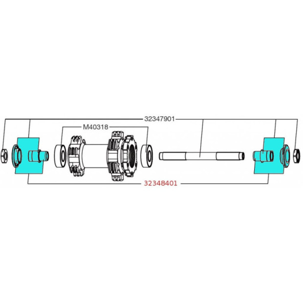 Kit support roulements expansible Mavic