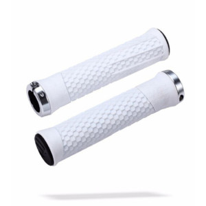 Poignées VTT BBB Python 142mm - Blanc/Argent