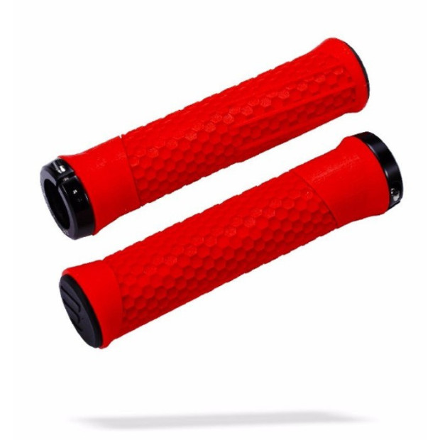 Poignées VTT BBB Python 142mm - Rouge/Noir