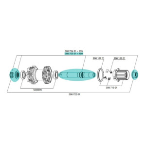 Axe de roue arrière ITS4 150 mm Mavic - 30870201