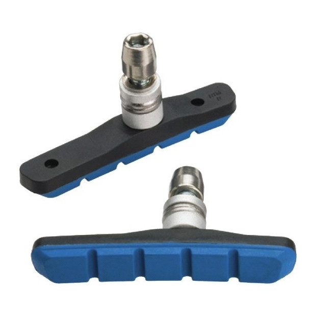 Patin V-Brake Monobloc Jagwire JS908T-B Bleu - [x 1 - Paire]