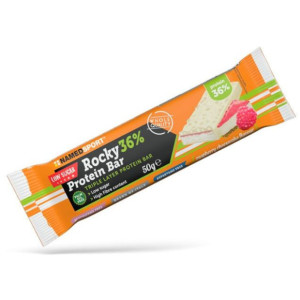 Barre Energétique NamedSport Rocky 36% Protéines Framboise/Cheesecake 50g