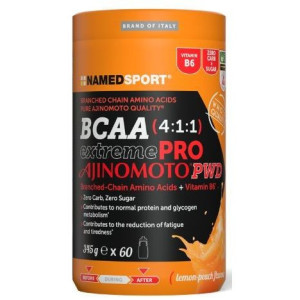Boisson Energétique NamedSport BCAA ExtremPro Ajinomoto Citron/Pêche 345g