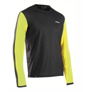 Maillot VTT Manches longues Northwave XTrail Noir / Jaune