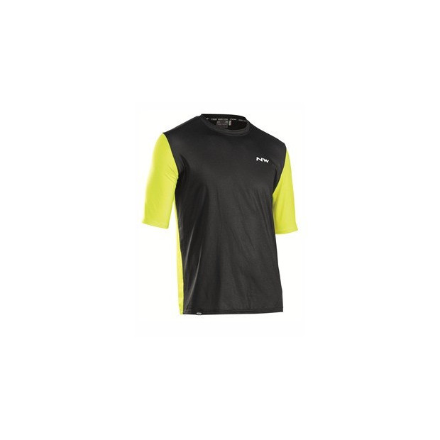 Maillot VTT Manches Courtes Northwave XTrail Noir / Jaune