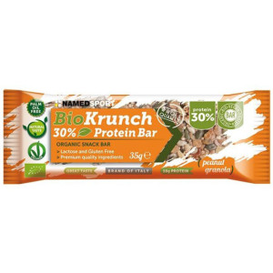 Barre Energétique Named Sport Biokrunch 30% Protéines Cacahuètes/Granola 35g