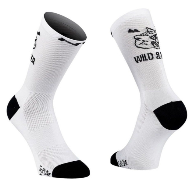 Chaussettes VTT Northwave Ride & Beer Blanc/Noir