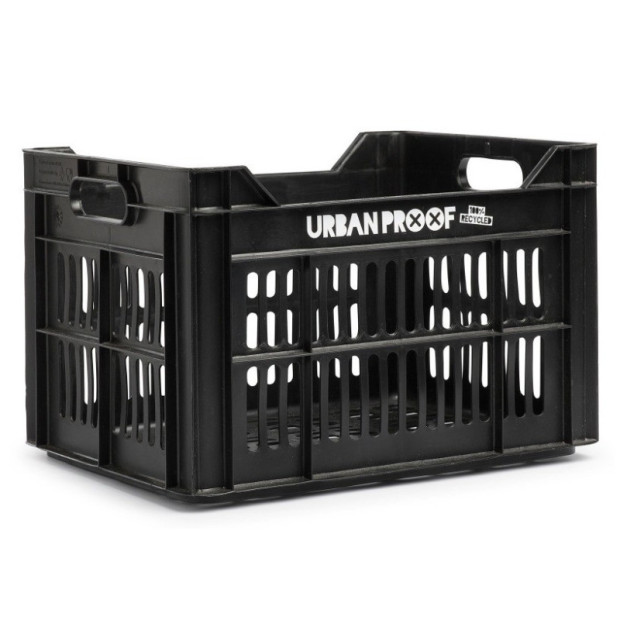 Caisse de Transport Plastique Recyclé Urban Proof Avant/Arrière - 30 l - Noir