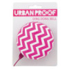 Sonnette Urban Proof Ding Dong Ø8cm Chevrons Rose/Blanc