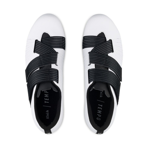 Chaussures Route Fizik Tempo R5 Powerstrap - Blanc / Black