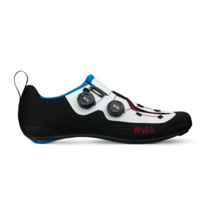 Chaussures de Triathlon Fizik Transiro R1 Knit - Noir / Blanc 