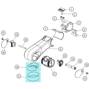 Kit Bague de Réhausse et Entretoise Look C-Stem pour Aerostem