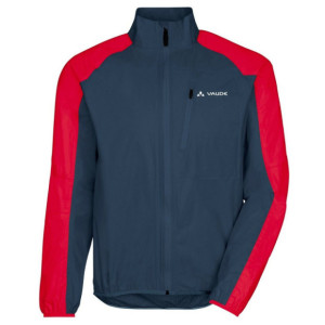 Veste de Pluie Vaude Men's Drop Jacket III Bleu Baltique/Rouge