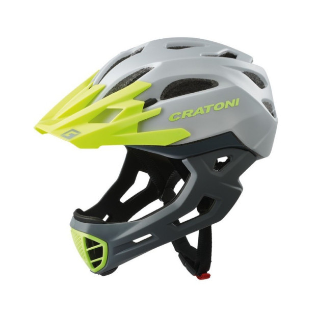 Casque intégral Cratoni C-Maniac - Gris/Lime Matt