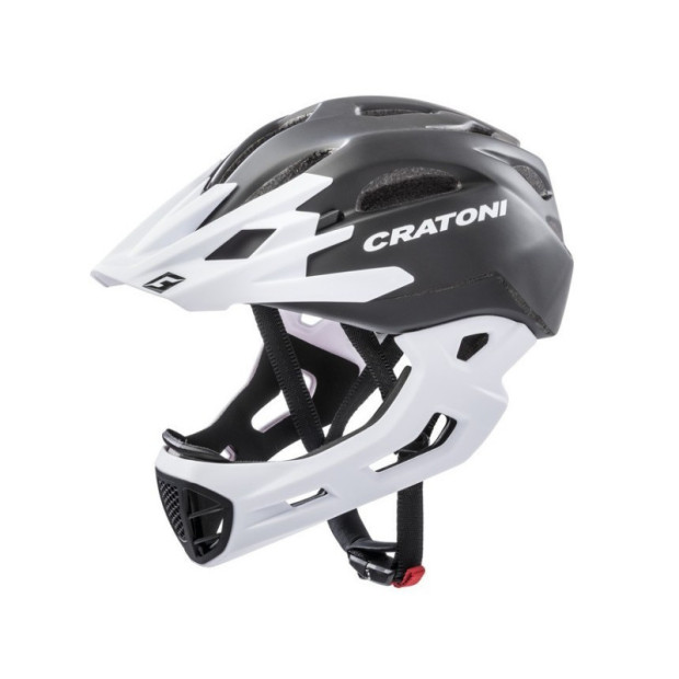 Casque intégral Cratoni C-Maniac - Noir/Blanc Matt