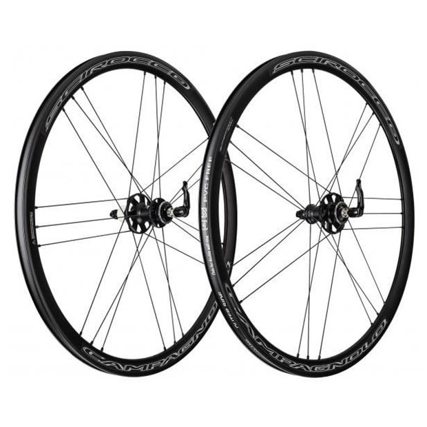 Paire de Roues Campagnolo Scirocco Disc HH12/HH12 Corps Shimano HG11