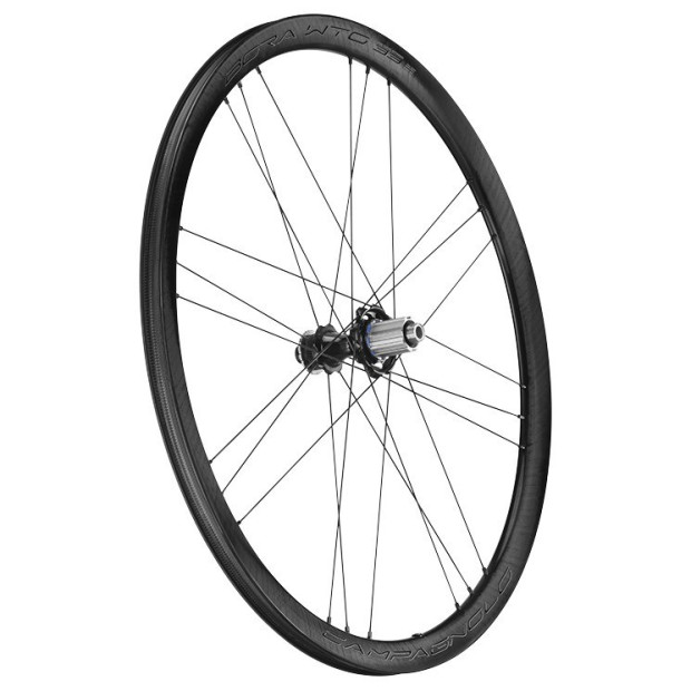 Roue Arrière Campagnolo Bora WTO 33 Disc 2-Way Fit Corps Shimano HG11 Dark Label