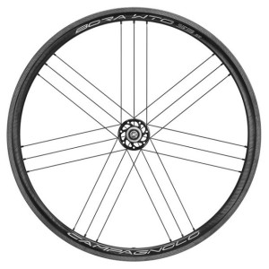 Roue Arrière Campagnolo Bora WTO 33 Patins 2-Way Fit Corps Campagnolo Bright