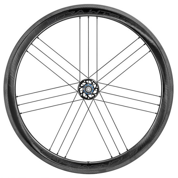 Roue Arrière Campagnolo Bora WTO 45 Patins 2-Way Fit Corps Campagnolo Dark Label