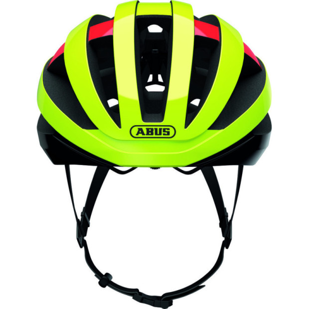 Casque Route Abus Viantor MIPS Jaune Fluo Brillant