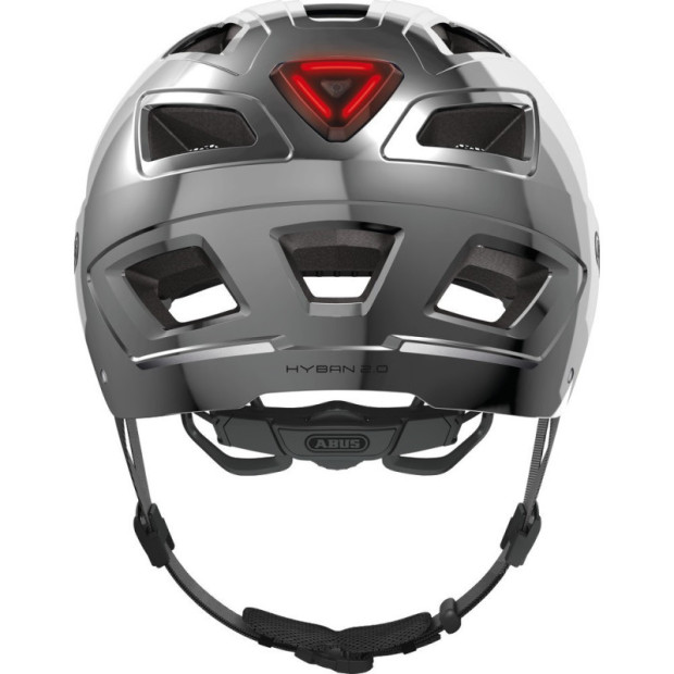 Casque Urbain Abus Hyban 2.0 Argent Chromé