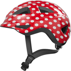 Casque Enfant Abus Anuky 2.0 Rouge à Pois Blancs