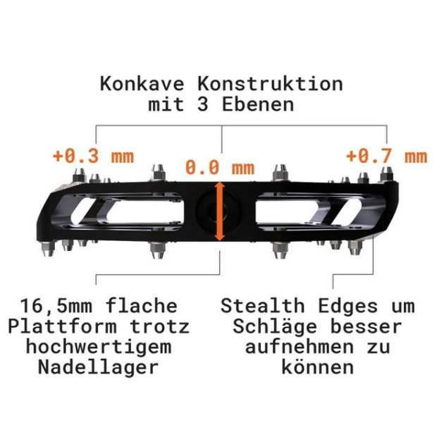 Pédales Plates Tatze MC-Air Axe Cr-Mo