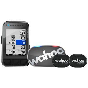 Compteur GPS Wahoo ELEMNT Bolt + Ceinture Cardio/Capteurs de Cadence/Vitesse