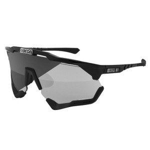 Lunettes Scicon Aeroshade XL SCN-PP Noir Verres Photochromiques Argent