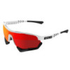 Lunettes Scicon Aerotech Blanches Verres SCN-PP Rouges Multi-Reflets